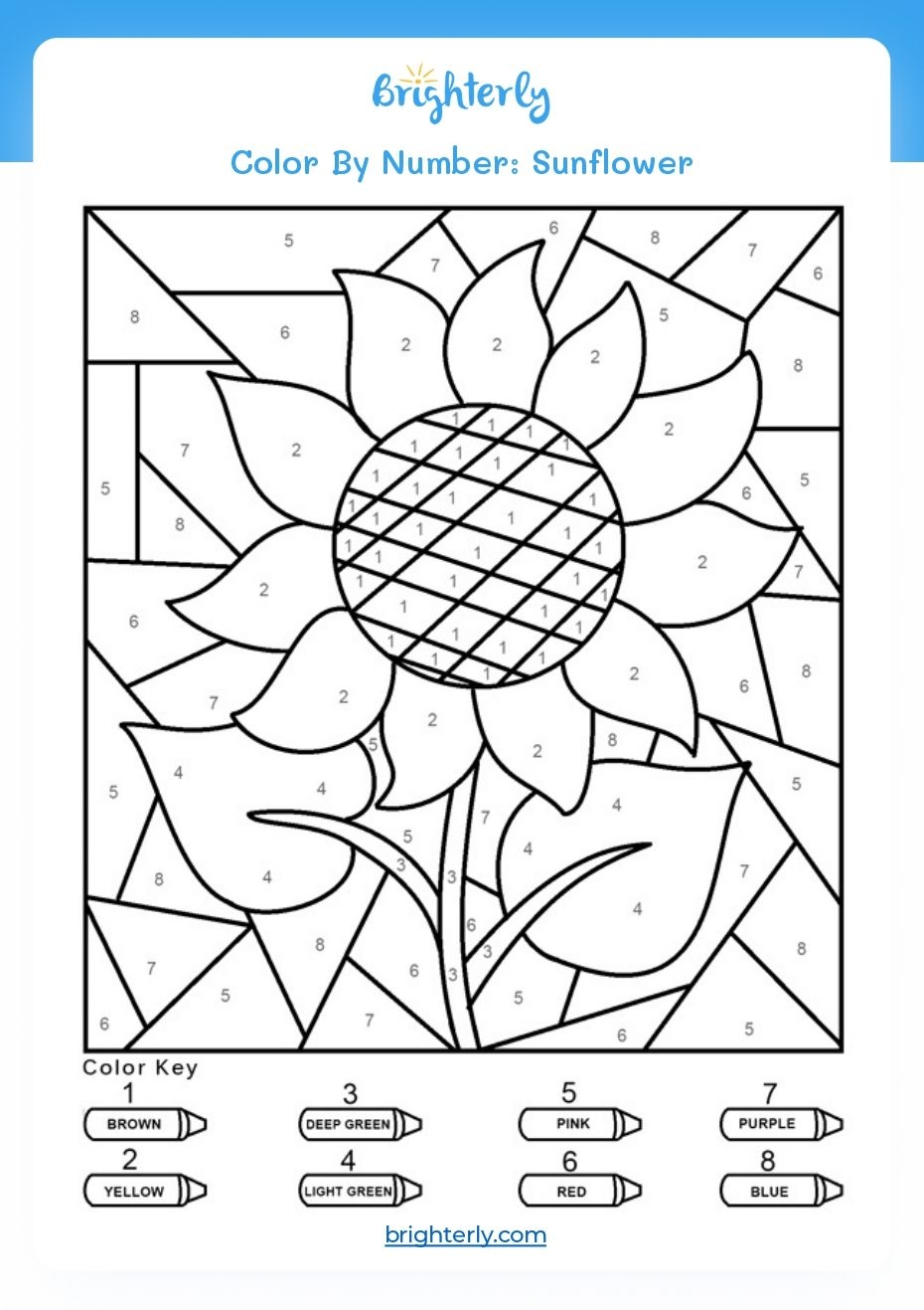 Free Printable Color By Number Worksheets For Kids Brighterly Free Printable Color By Number Worksheets For Kids Brighterly