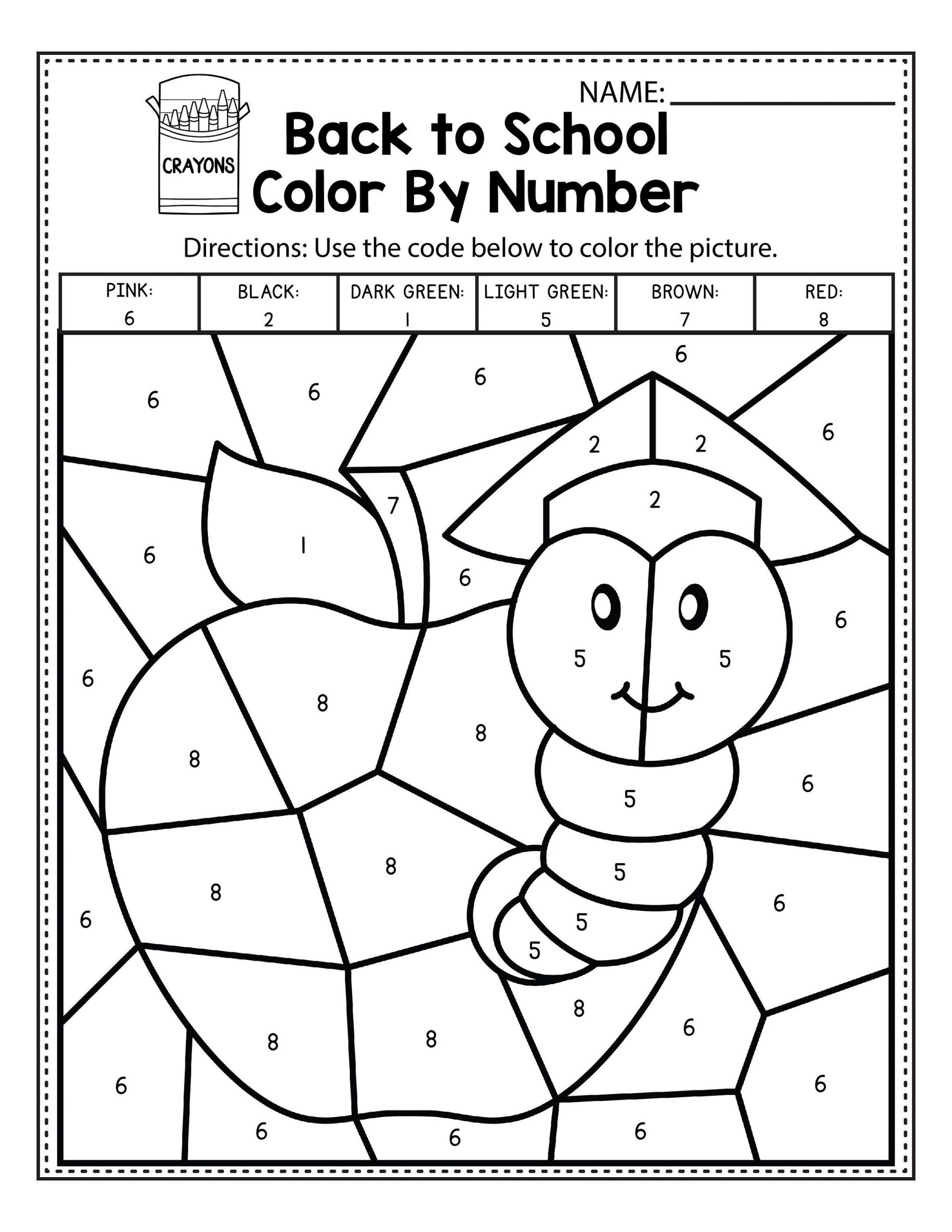 Free Printable Color By Number Worksheets For Kindergarten Tulamama Free Printable Color By Number Worksheets For Kindergarten Tulamama
