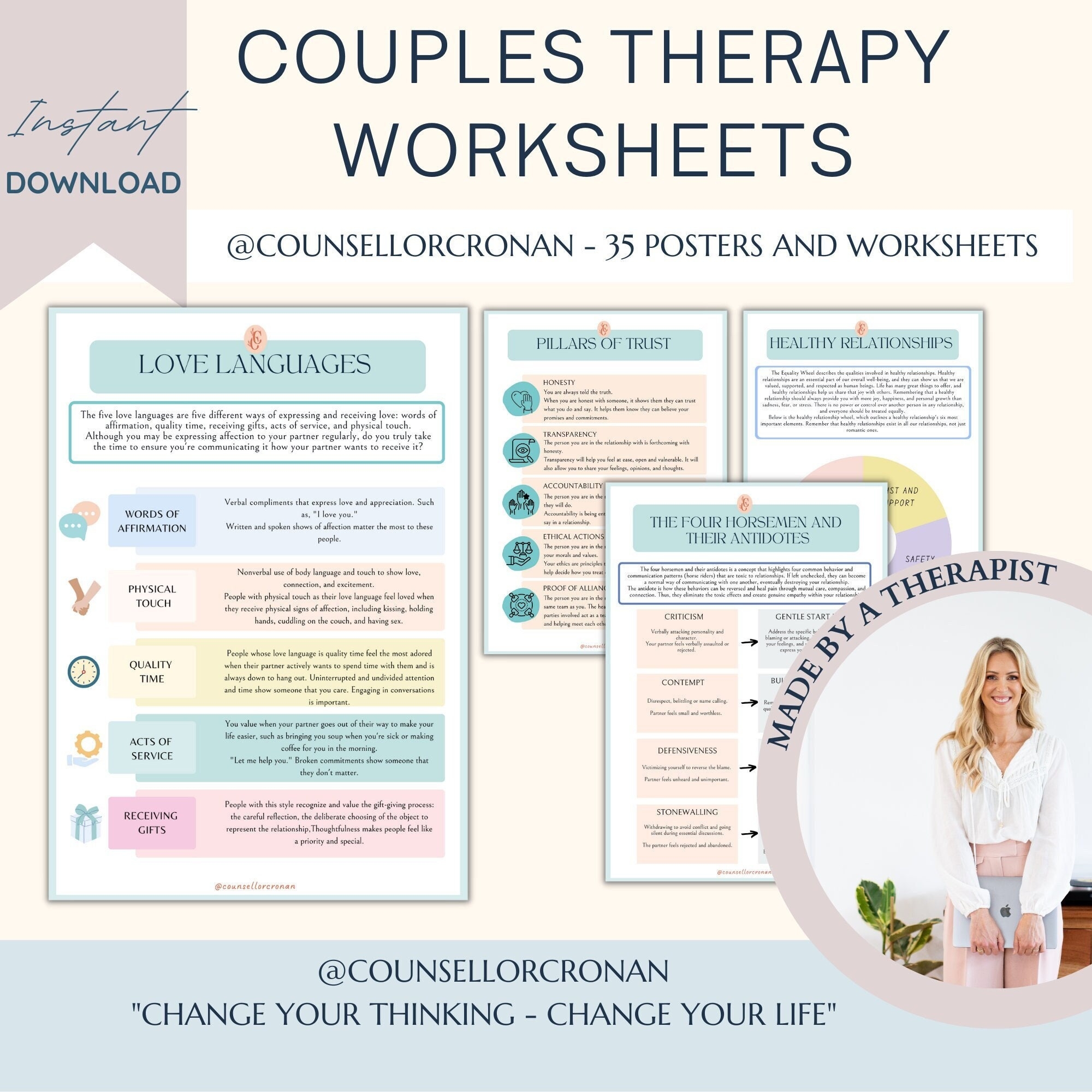 Free Printable Couples Therapy Worksheets Relationship Building Resources
