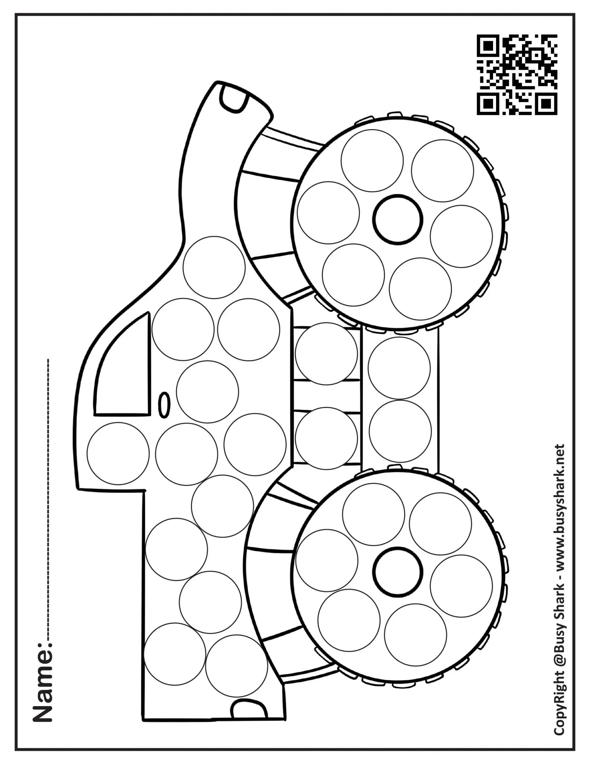 Free Printable Dot Marker Worksheets Preschool Coloring Printables 