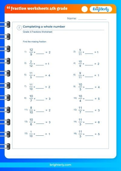 4th grade fraction worksheets 4th grade fraction worksheets