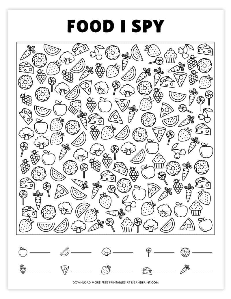 Free Printable I Spy Worksheets Pdf Printable Templates