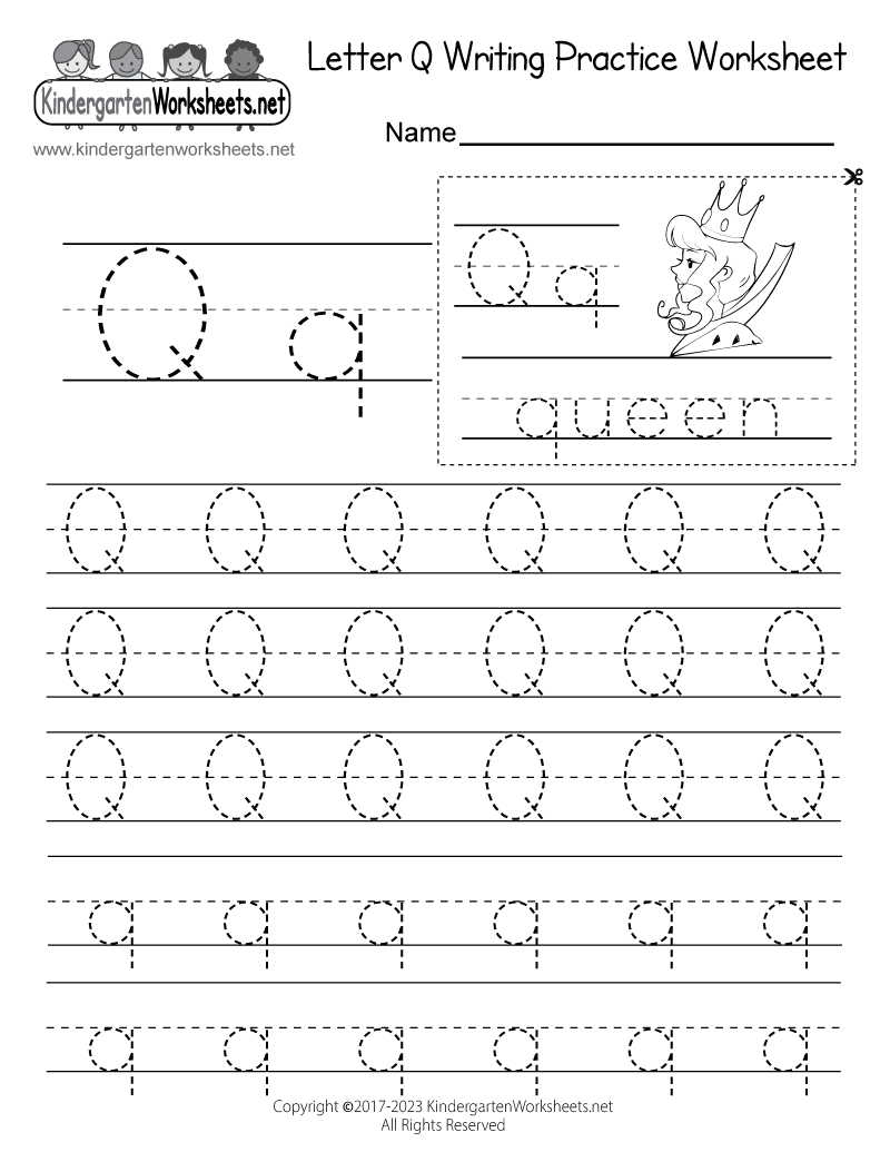 letter q worksheets