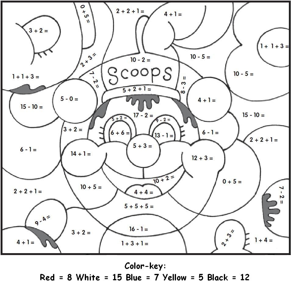 math worksheets coloring pages