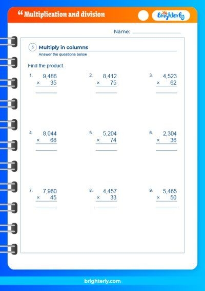 multiplication and division worksheets multiplication and division worksheets