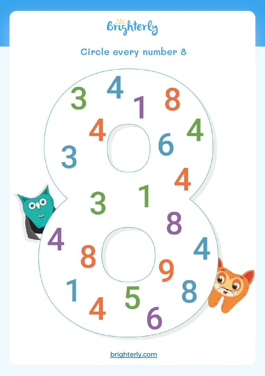 Free Printable Number 8 Eight Worksheets For Kids PDFs Brighterly