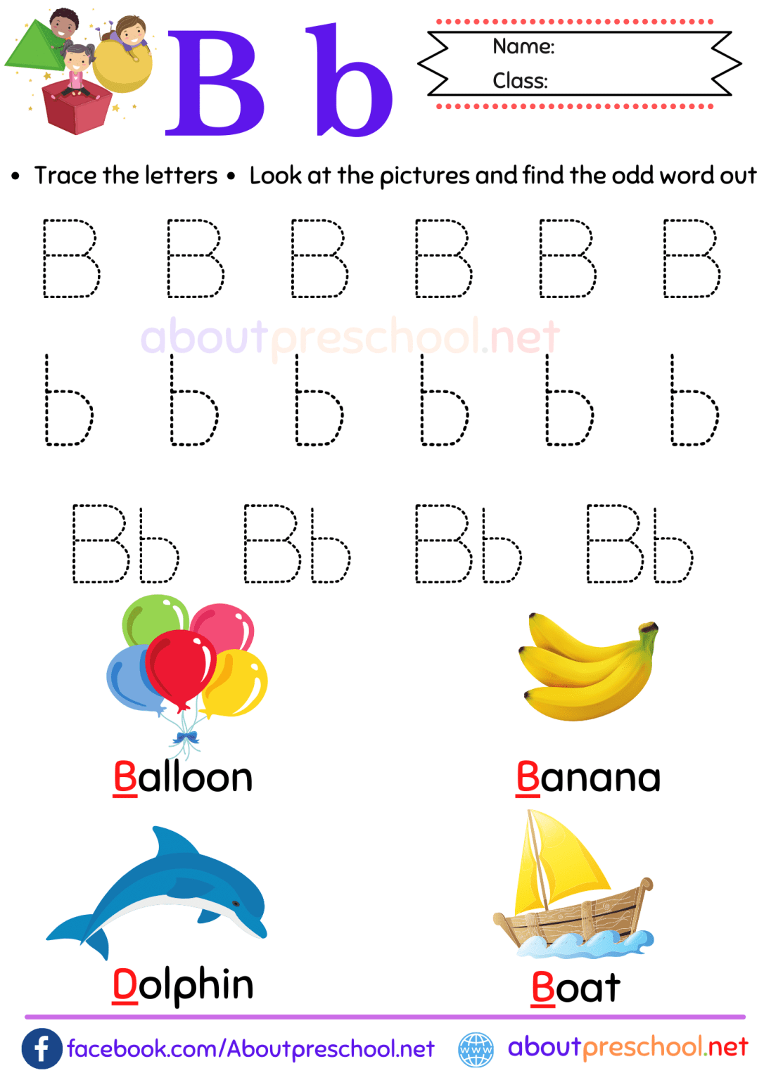Free Printable Preschool Letter B Worksheets About Preschool