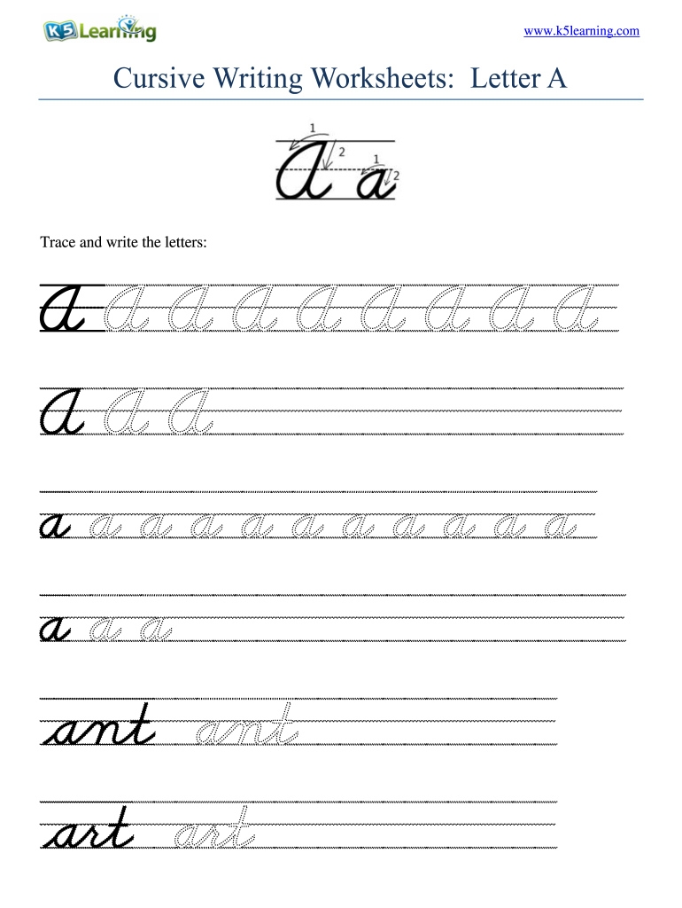 Free Printable Printable Cursive Writing Worksheets Pdf Printable 