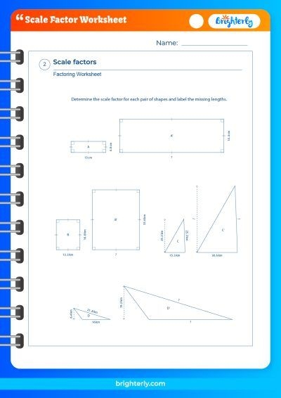 FREE Printable Scale Factor Worksheets PDF Brighterly FREE Printable Scale Factor Worksheets PDF Brighterly