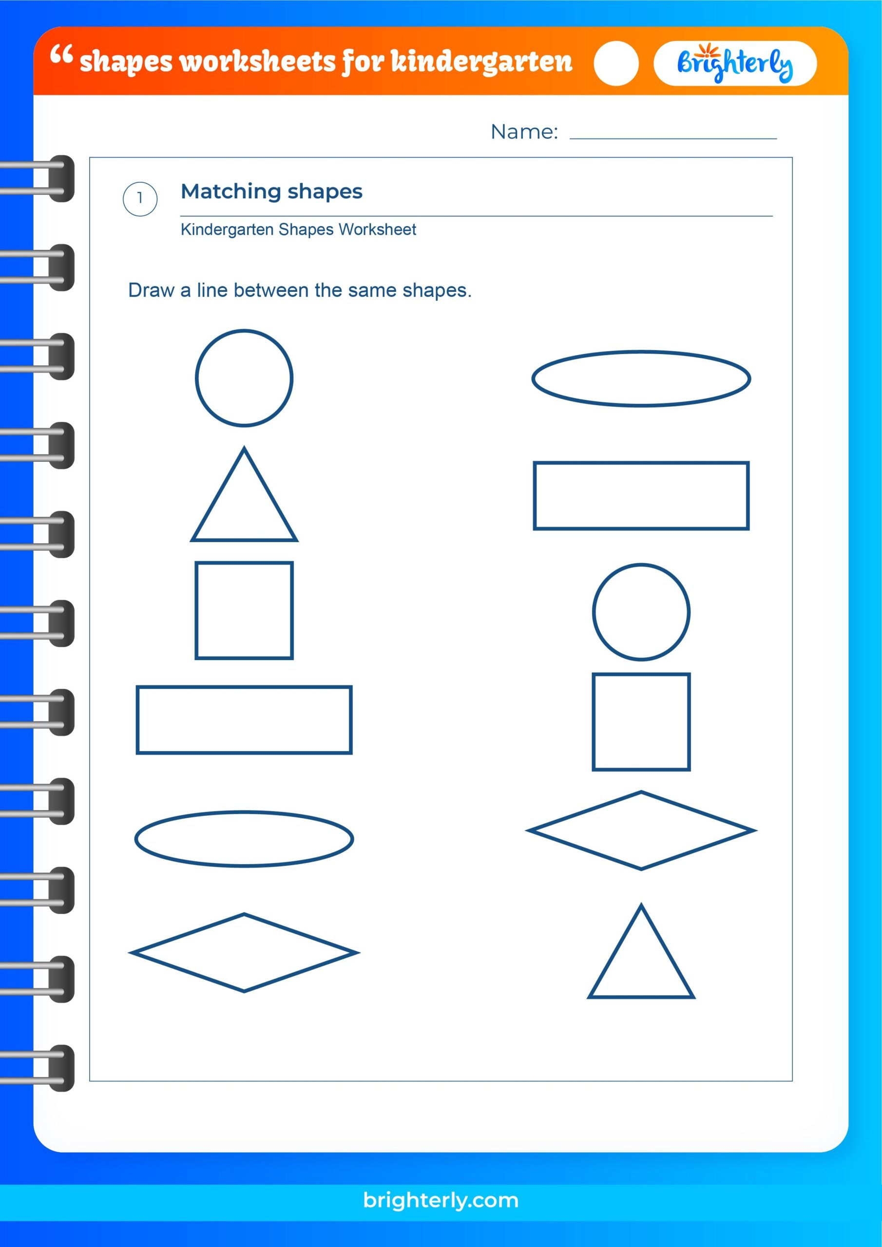 shapes worksheets kindergarten