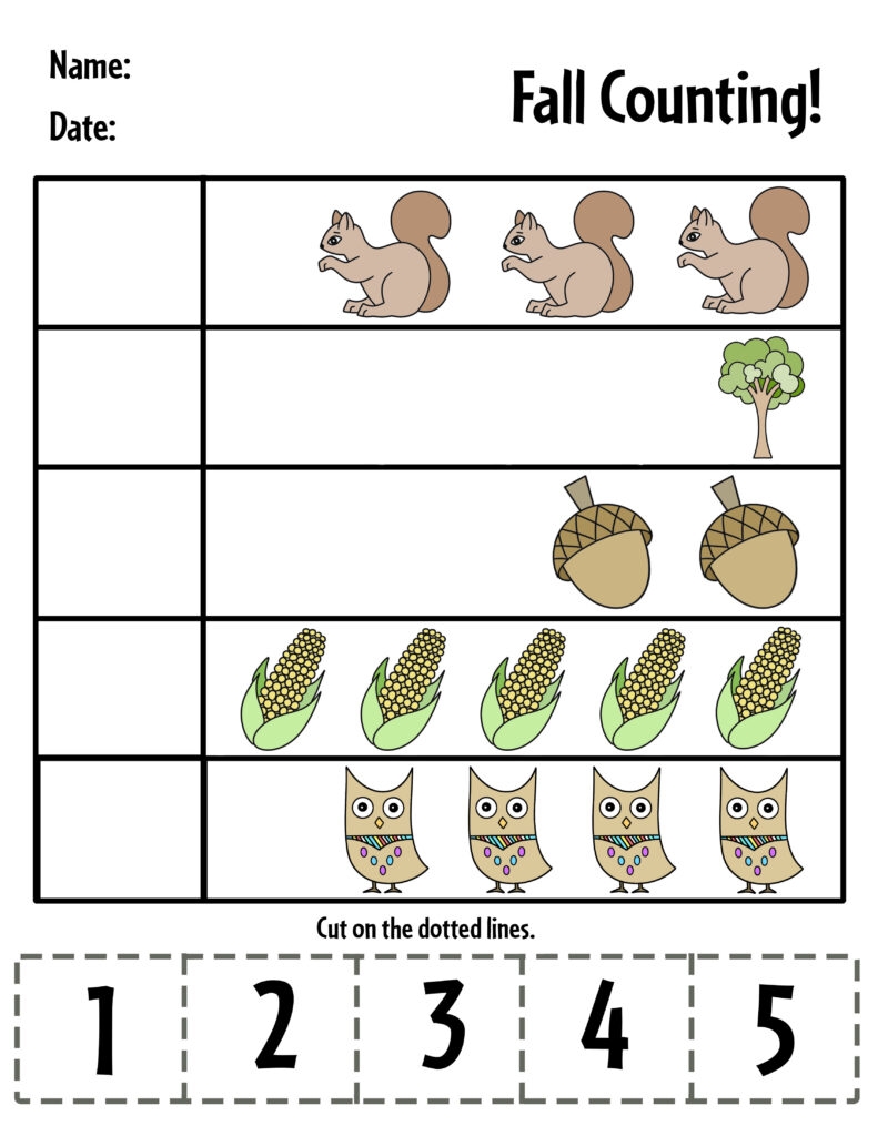 fall worksheets for preschool fall worksheets for preschool
