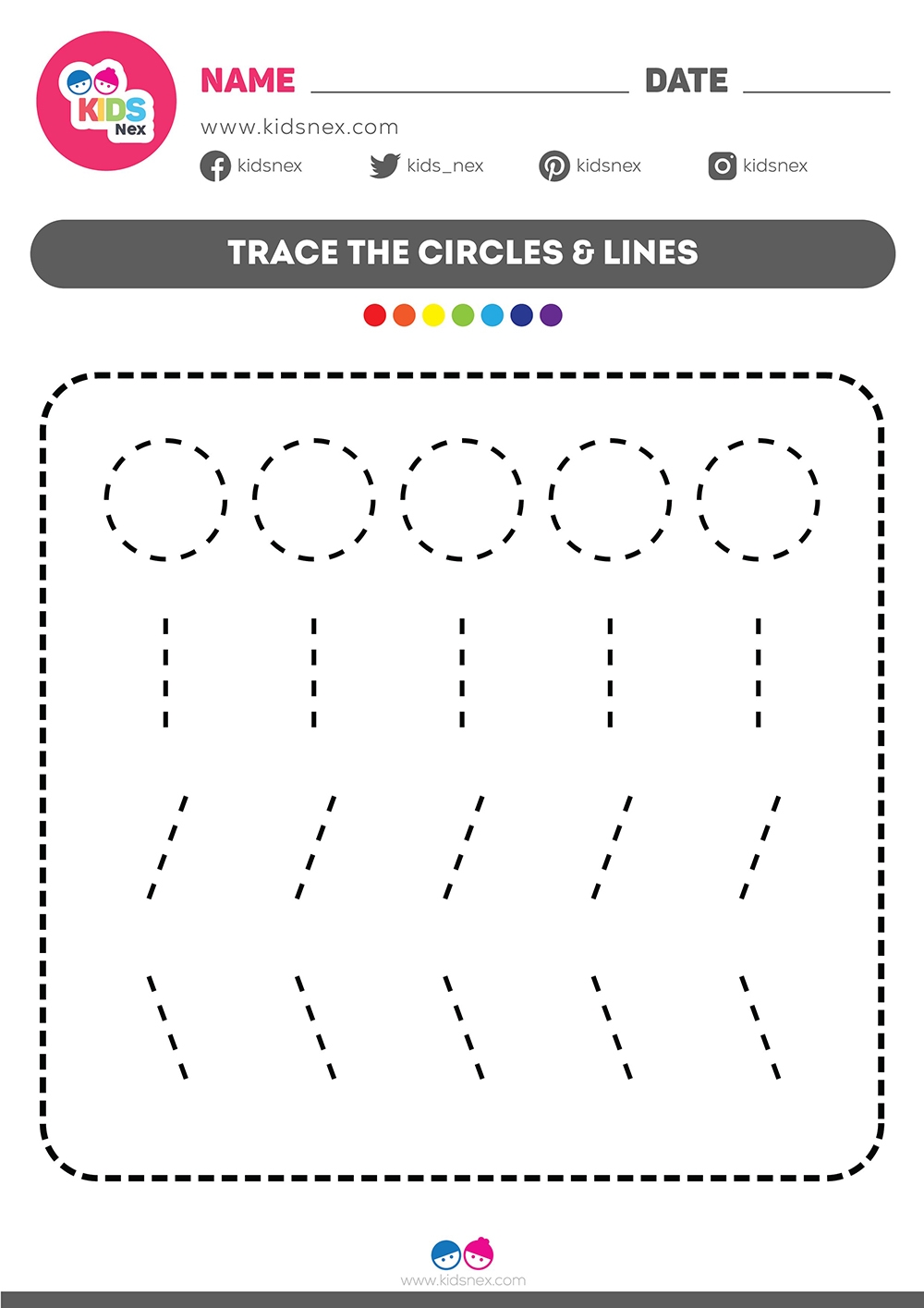 Free Printable Tracing Lines Worksheet Www kidsnex Free Printable Tracing Lines Worksheet Www kidsnex