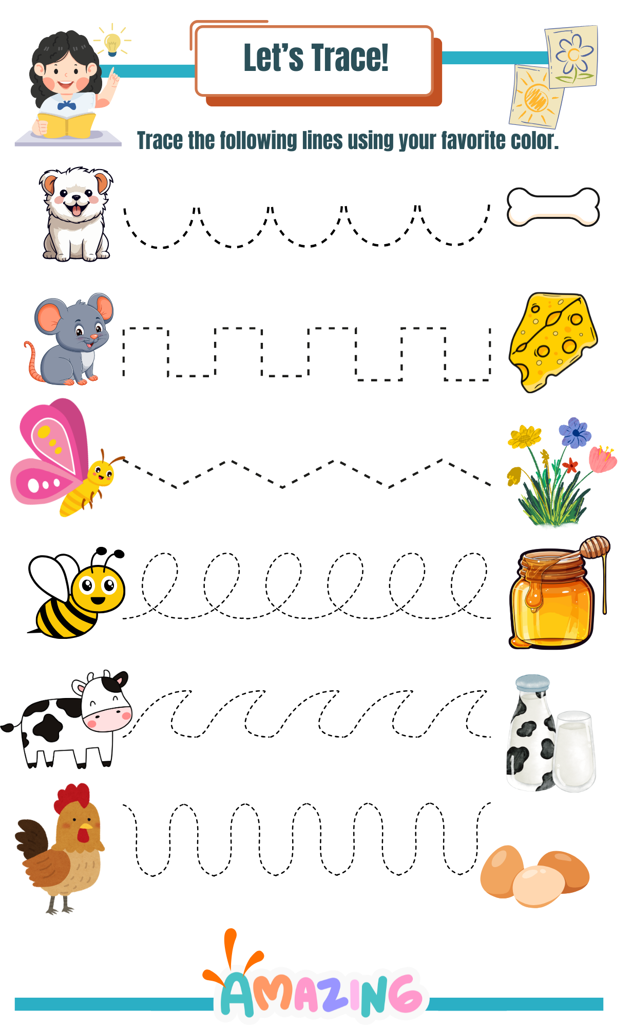 Free Printable Tracing Lines Worksheets Artofit