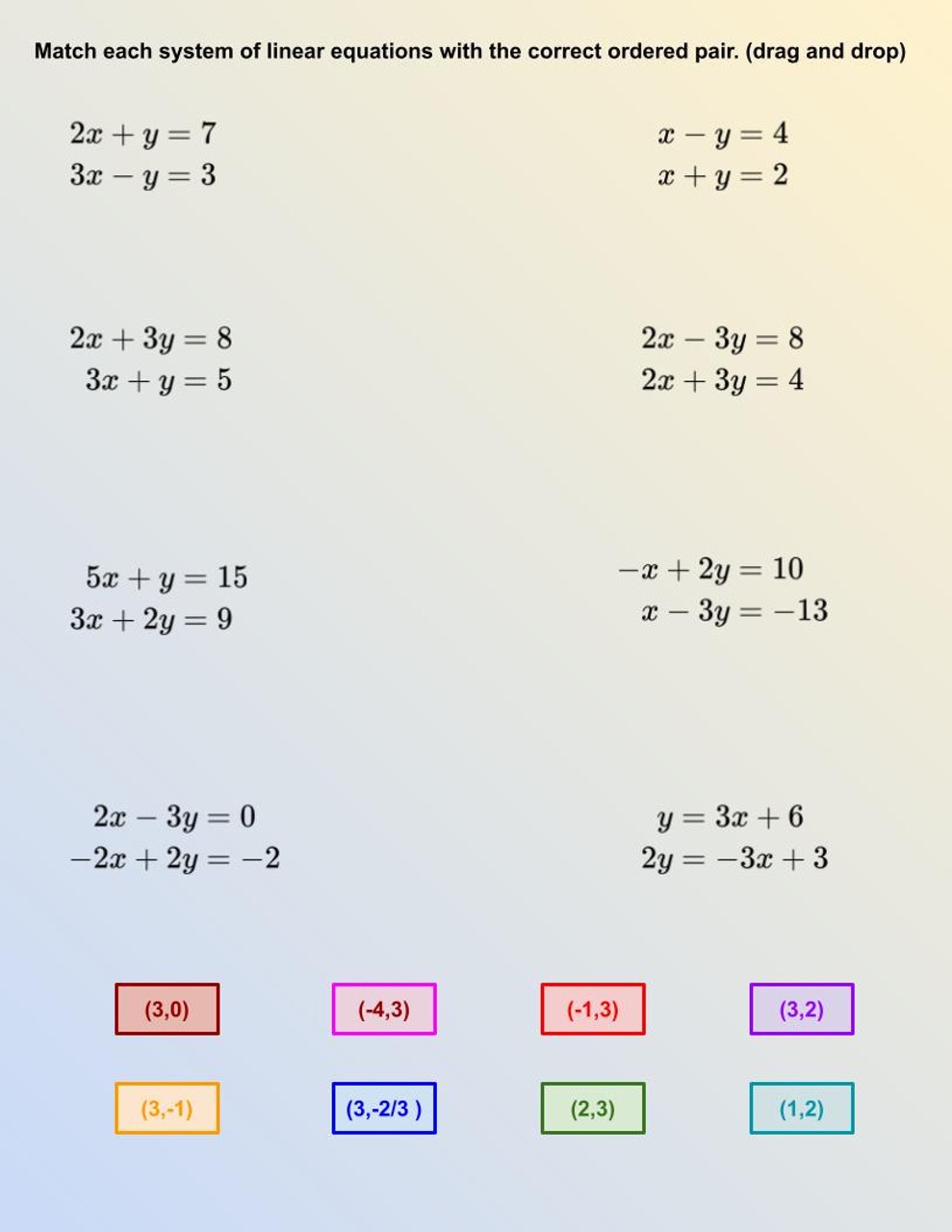 FREE Solving Systems Of Linear Equations Digital Version Worksheets