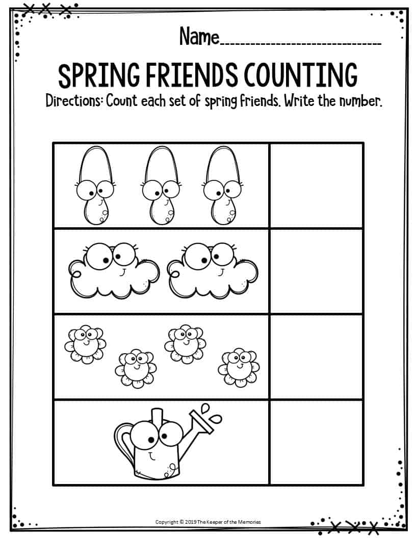 spring worksheets for preschool spring worksheets for preschool