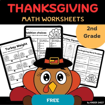 Free Thanksgiving Math Activities For 2nd Grade By KinderSheet TPT Free Thanksgiving Math Activities For 2nd Grade By KinderSheet TPT