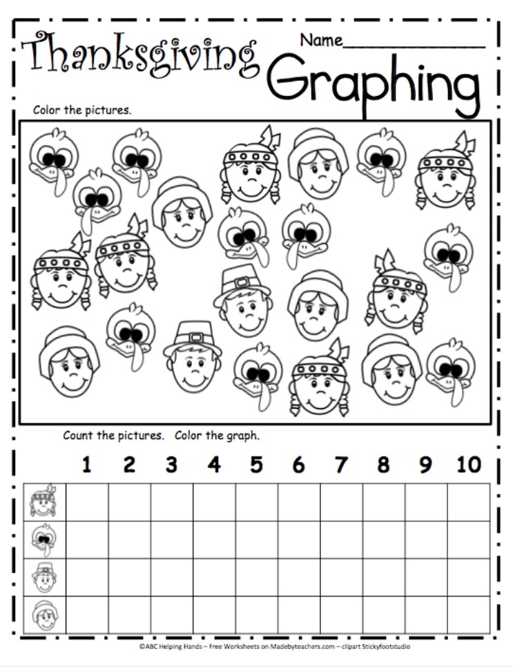 Free Thanksgiving Worksheets For Kindergarten Kindergarten Worksheets