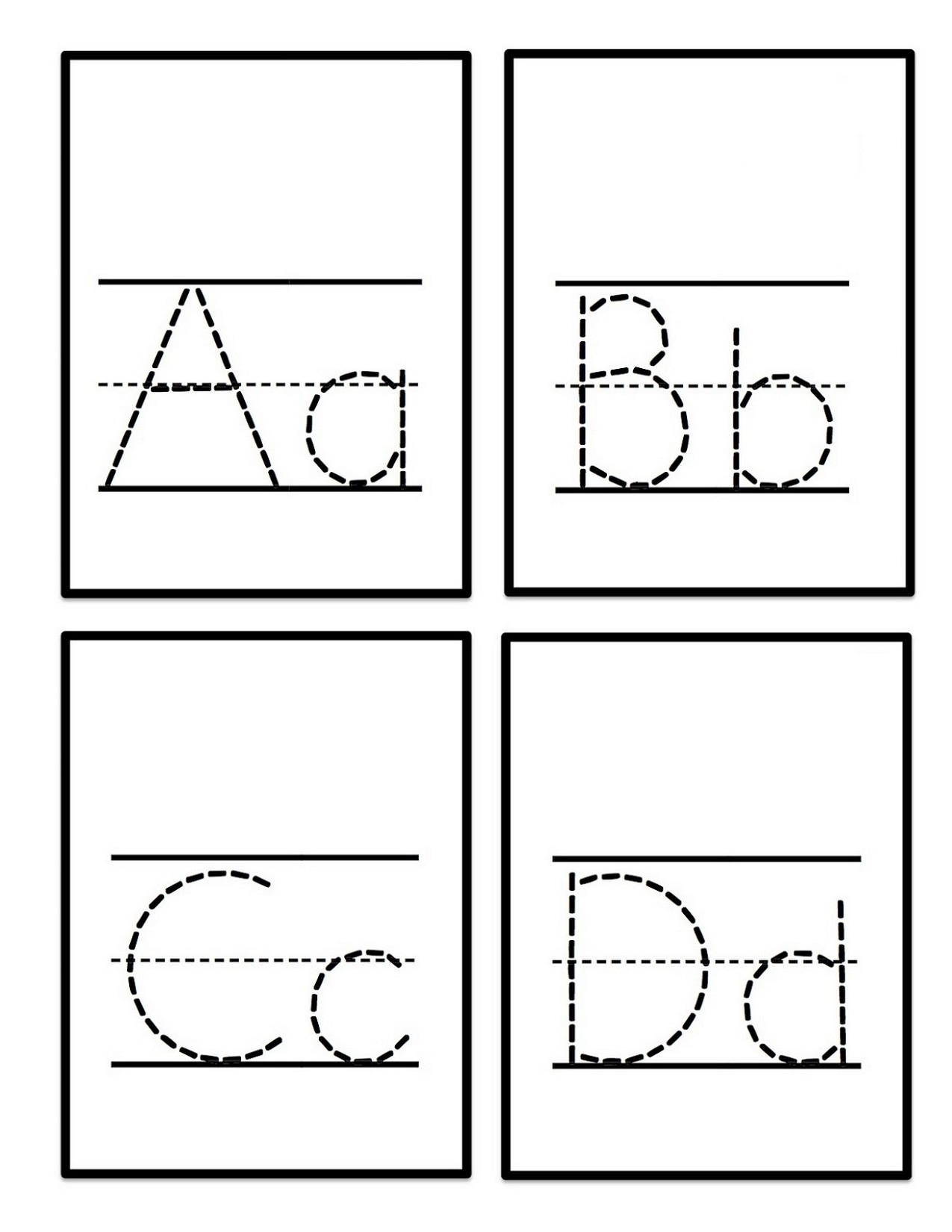 Free Traceable Printable Alphabet Letters A Z Free Traceable Printable Alphabet Letters A Z