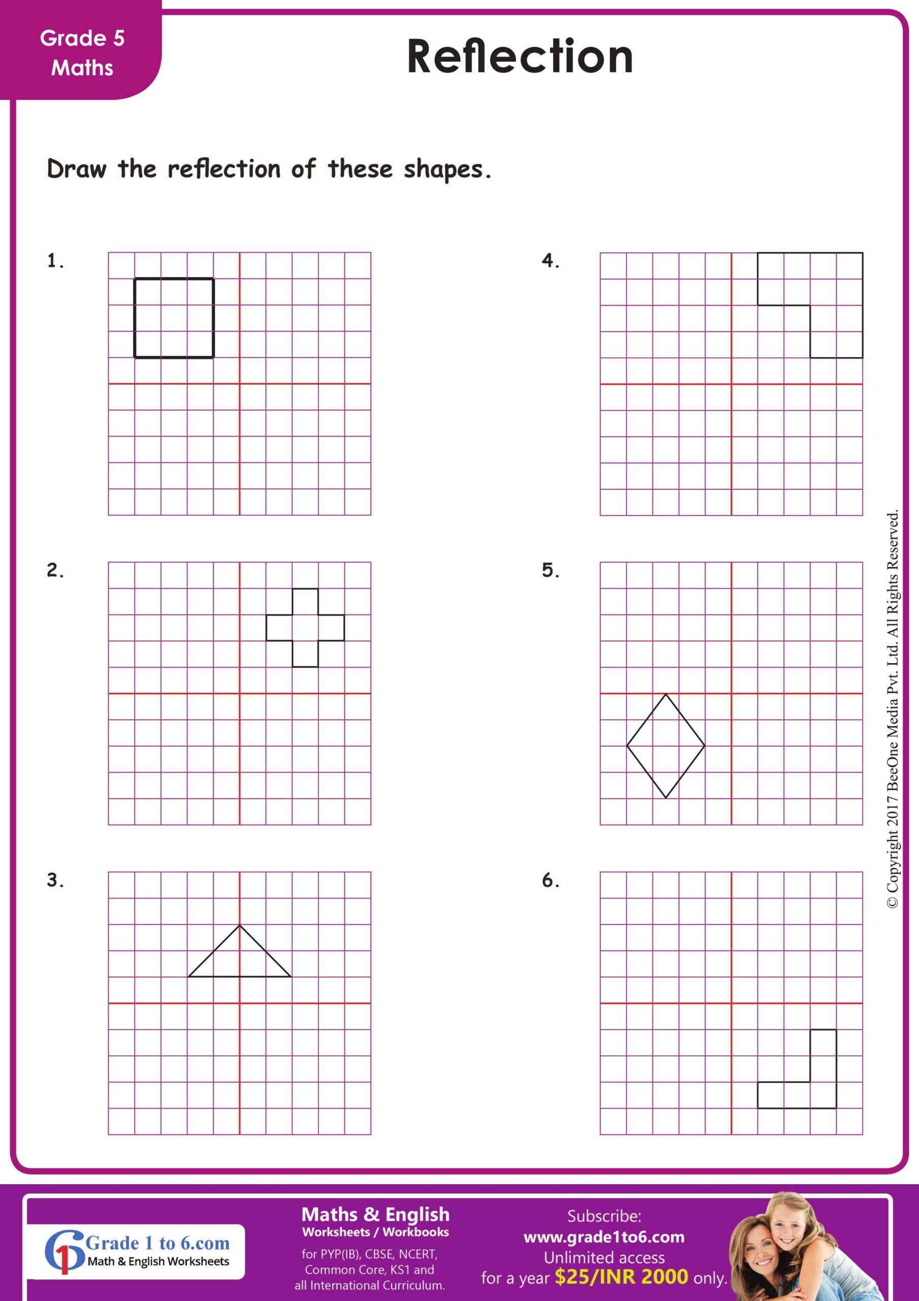 Geometry Reflections Worksheet Geometry Reflections Worksheet
