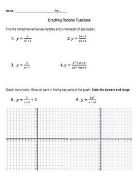 graphing rational functions worksheet graphing rational functions worksheet
