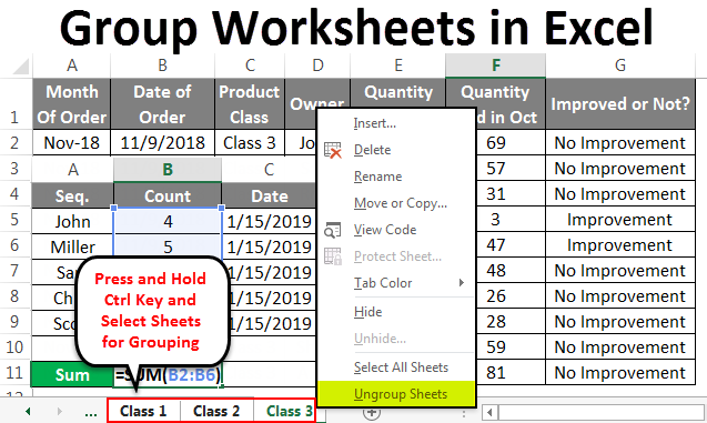 Group Worksheets In Excel How To Group And Ungroup Worksheets Group Worksheets In Excel How To Group And Ungroup Worksheets
