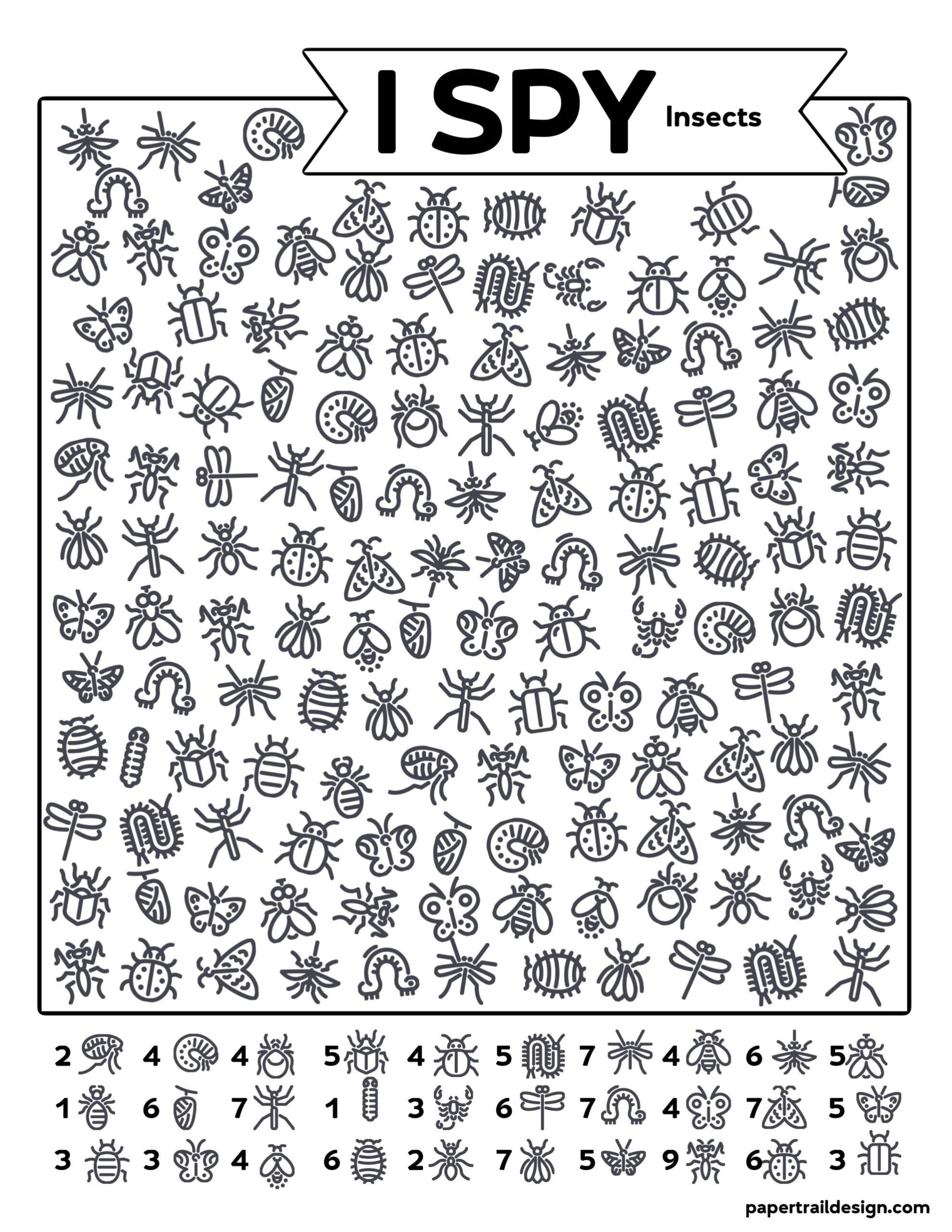 I Spy Worksheets