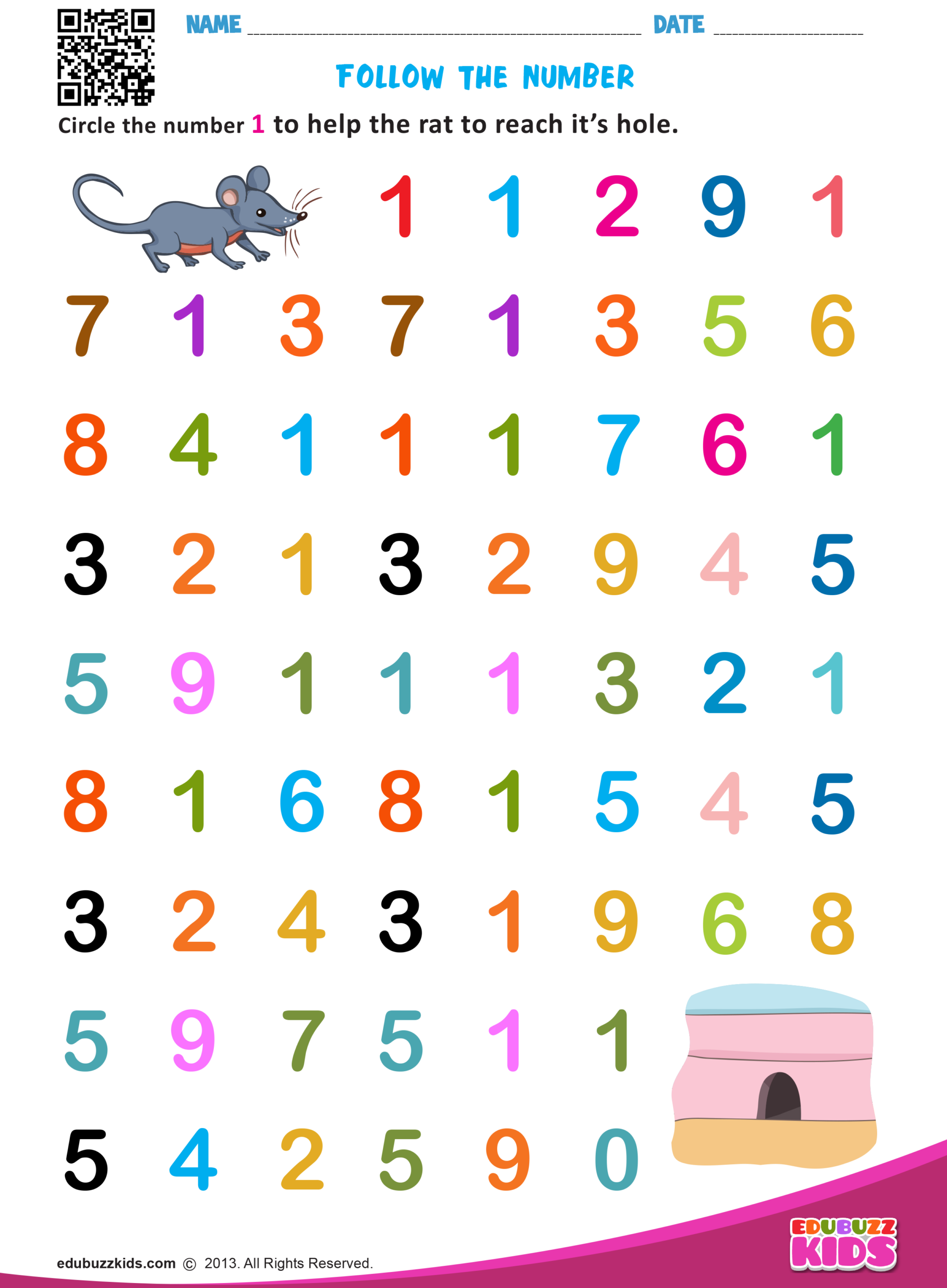 Identifying Numbers Worksheets