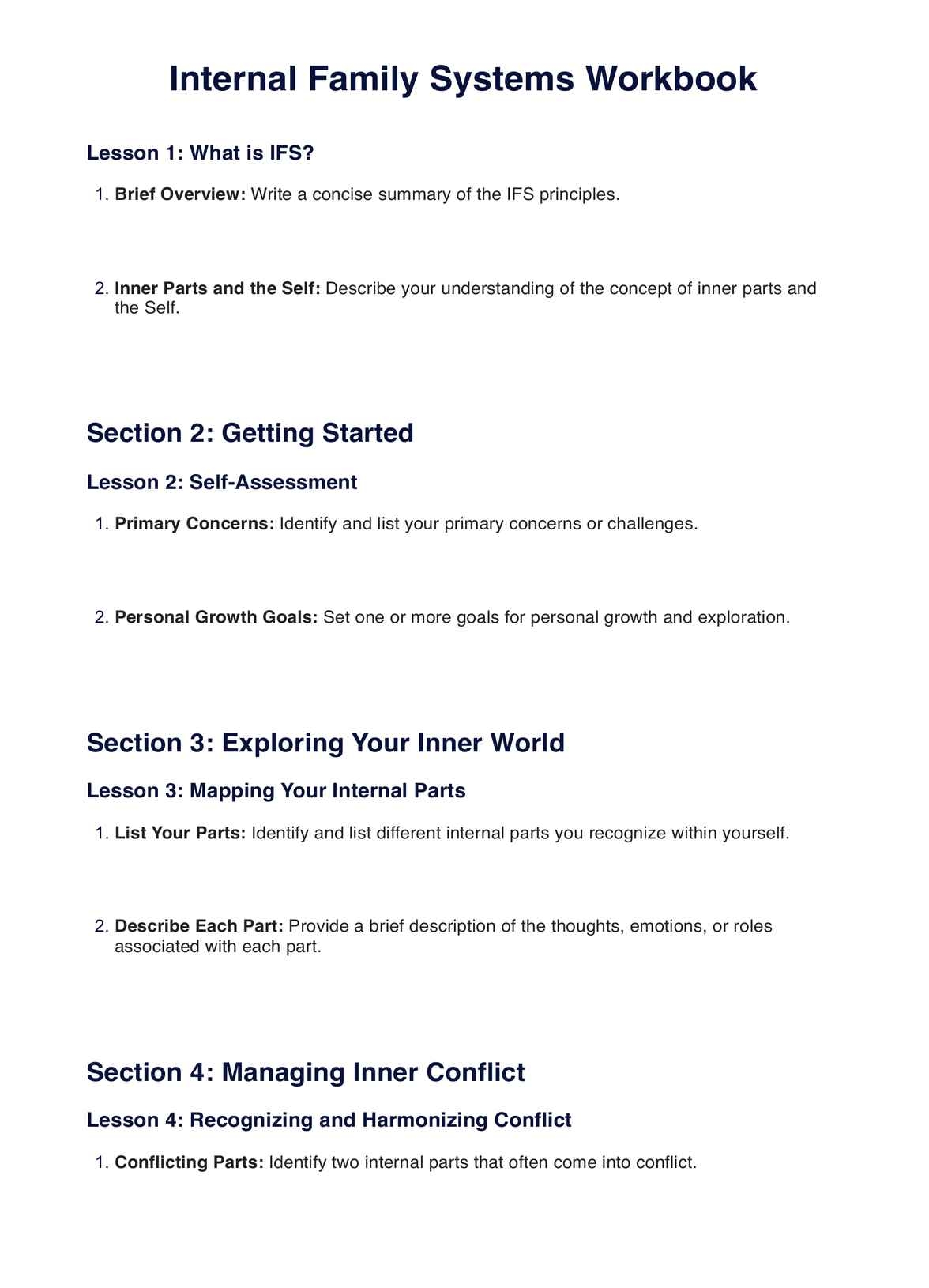 internal family systems worksheets pdf