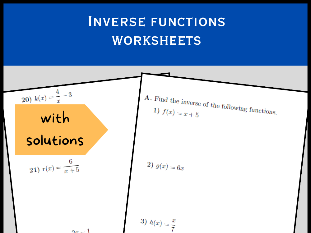 Inverse Function Worksheet Evaluating Interpreting The Inverse Inverse Function Worksheet Evaluating Interpreting The Inverse