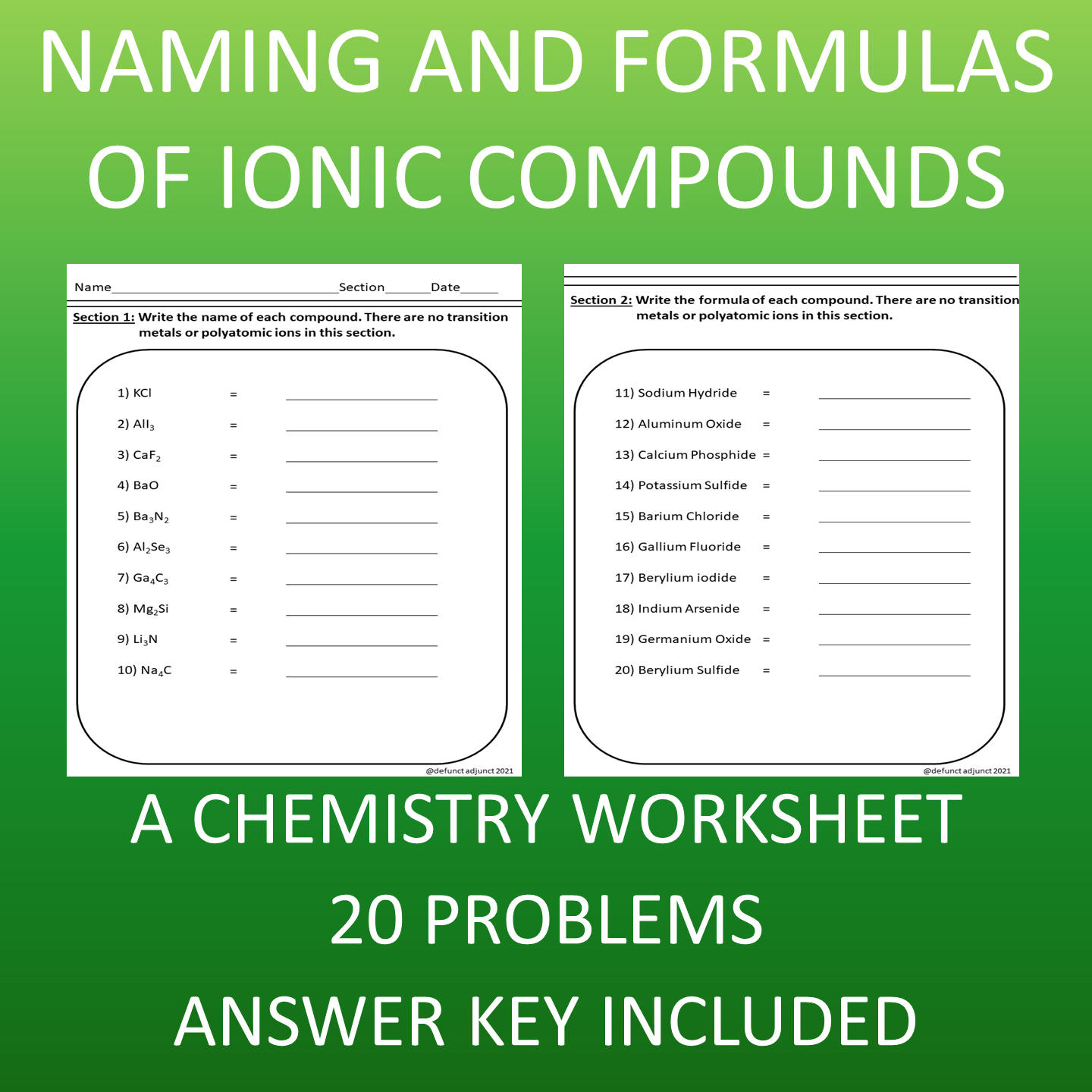 Ionic Compounds Naming Ionic Compounds Naming