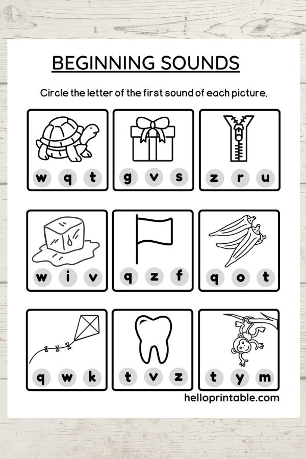 Kindergarten Beginning Sounds Practice Worksheets Helloprintable Kindergarten Beginning Sounds Practice Worksheets Helloprintable