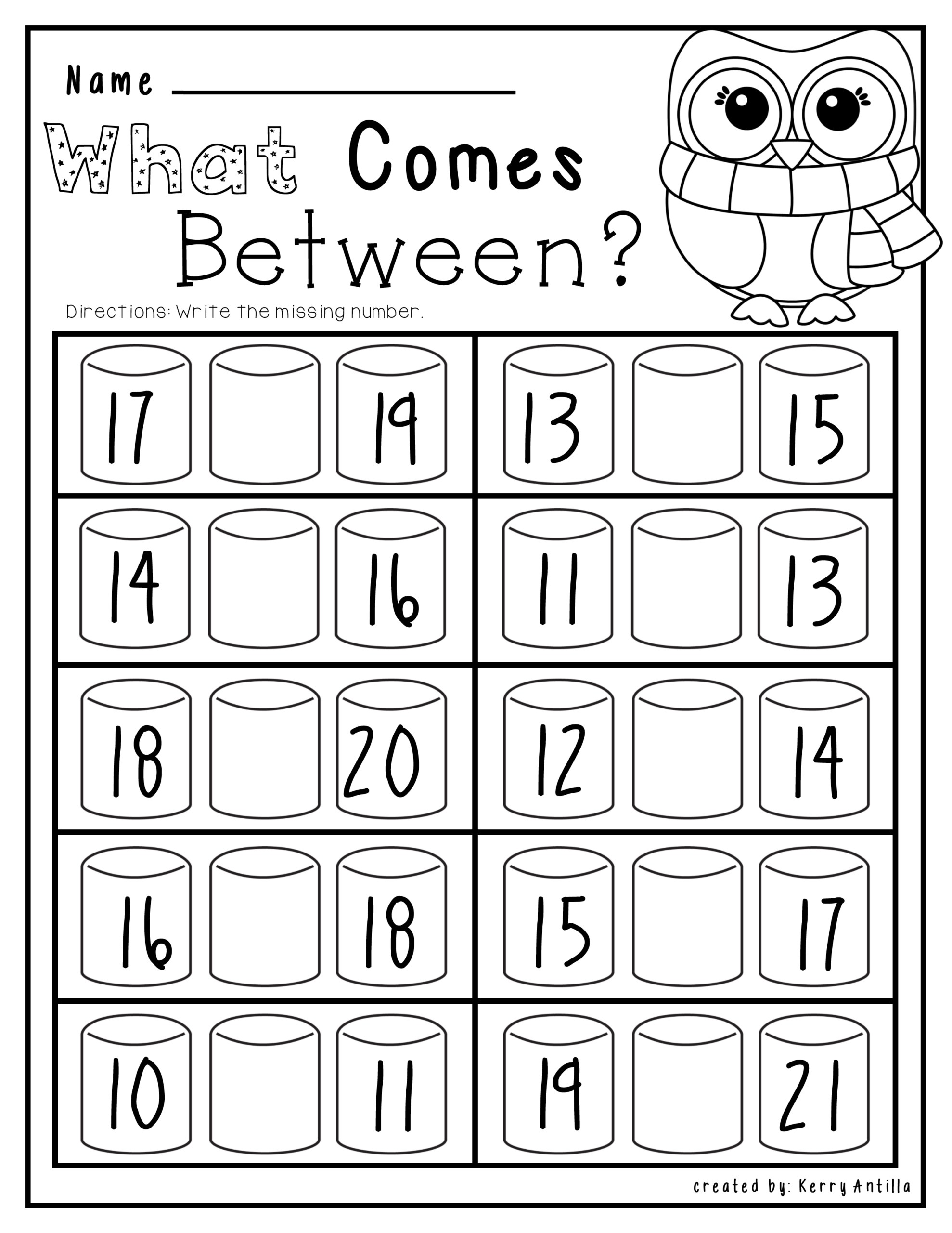 Kindergarten Numbers Between Worksheet MySchoolsMath Kindergarten Numbers Between Worksheet MySchoolsMath