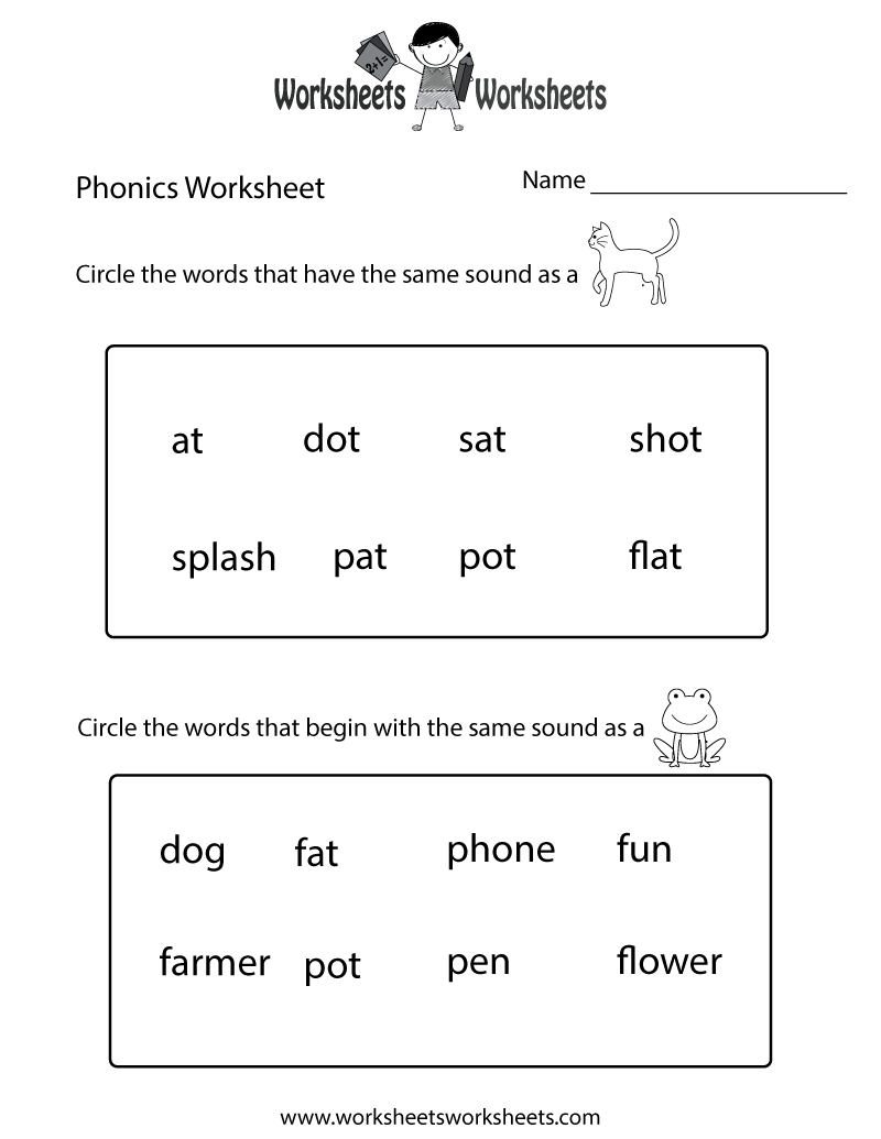 Kindergarten Phonics Worksheet Worksheets Worksheets Kindergarten Phonics Worksheet Worksheets Worksheets