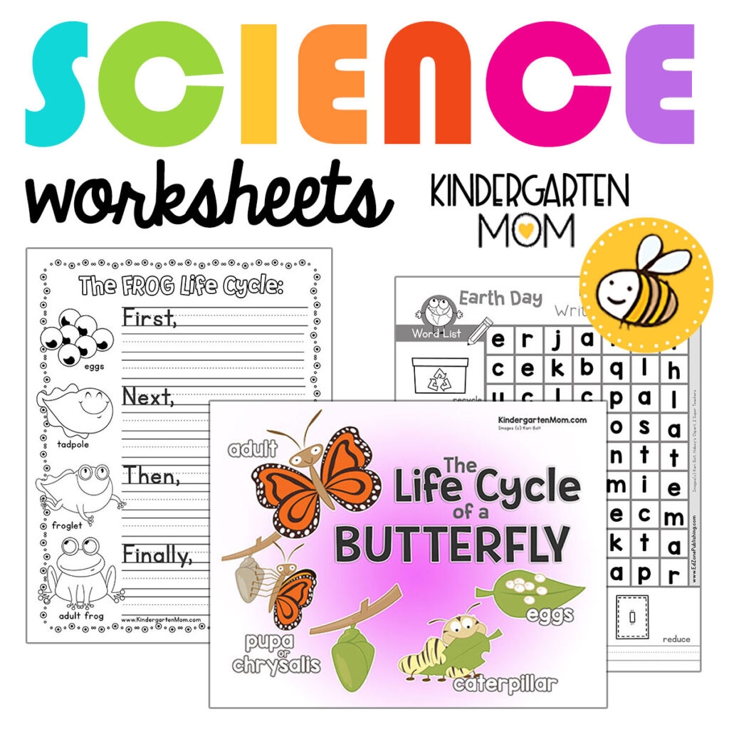 kindergarten science worksheets