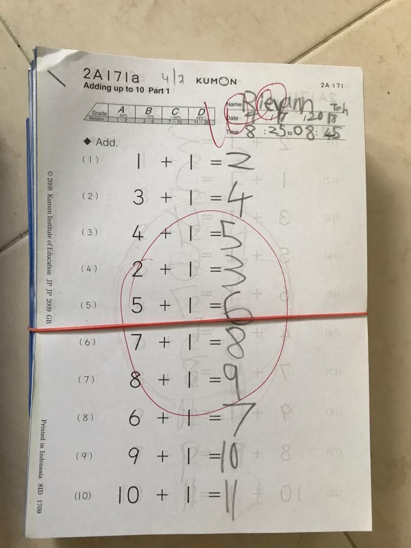 kumon math level b worksheets