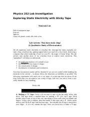sticky tape electrostatic lab worksheet sticky tape electrostatic lab worksheet