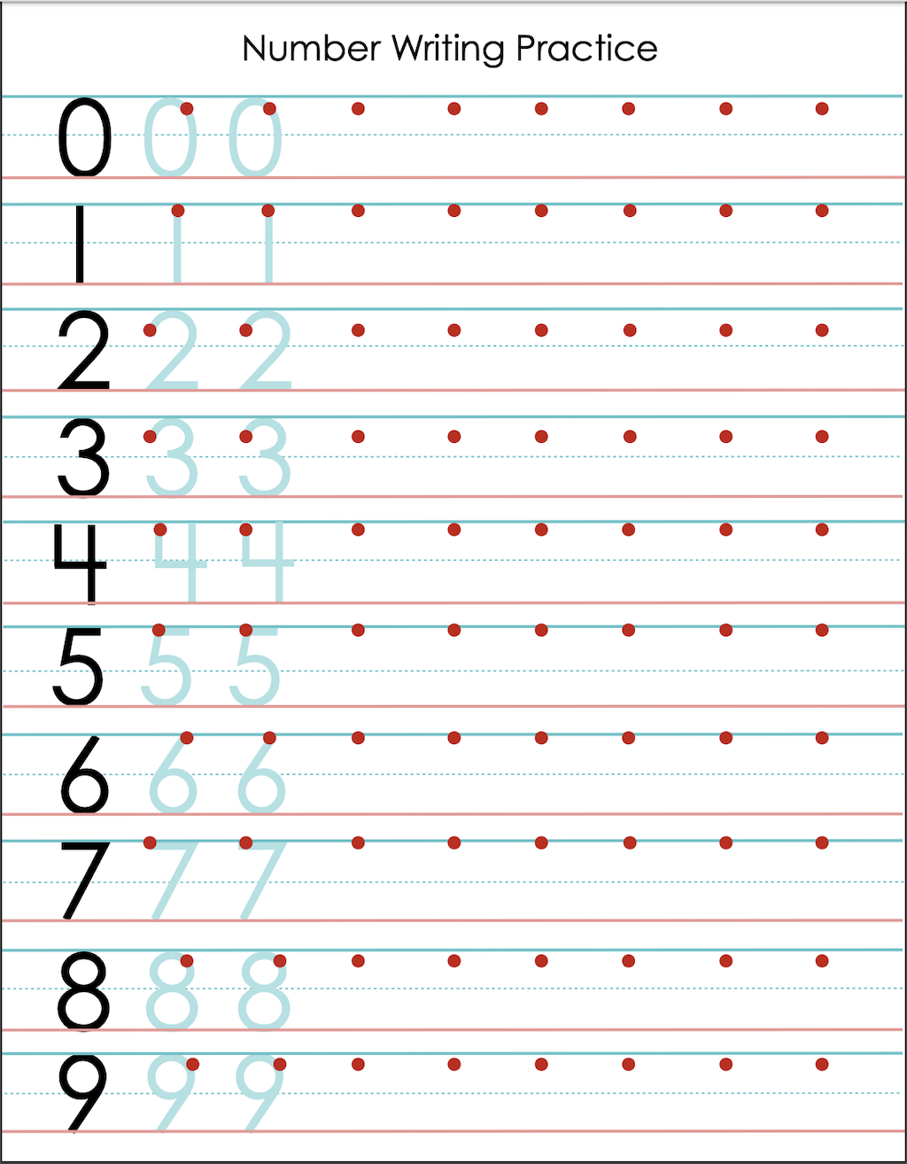 writing numbers worksheet writing numbers worksheet