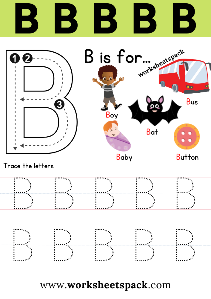 Letter B Worksheets Letter B Worksheets