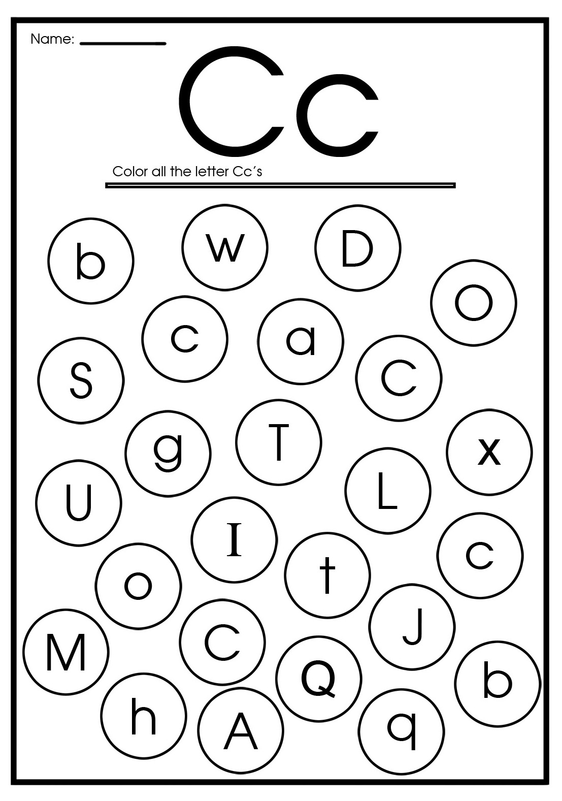 Letter C Worksheets Preschool Letter C Worksheets Preschool