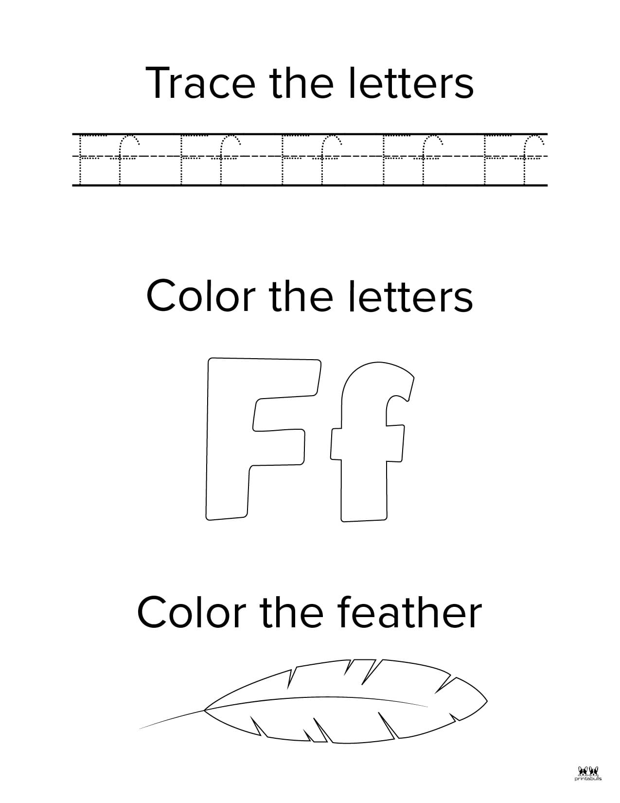 Letter F Worksheets 50 FREE Printables Printabulls