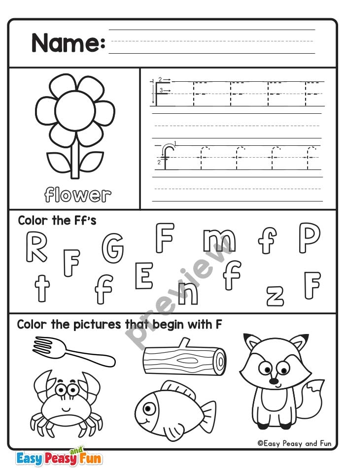 letter f worksheets for preschool letter f worksheets for preschool