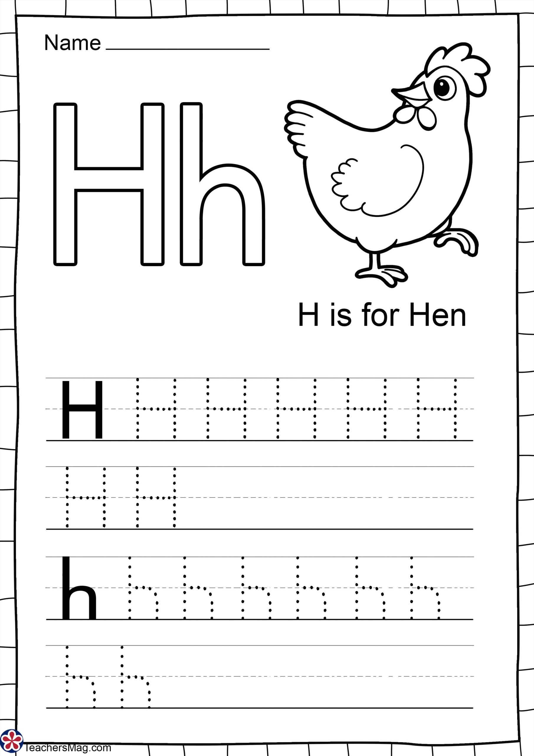 Letter H Free Worksheets TeachersMag Worksheets Library Letter H Free Worksheets TeachersMag Worksheets Library