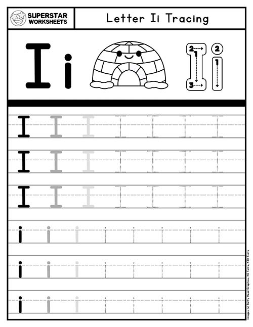 Letter I Tracing Worksheets Jenny Printable Letter I Tracing Worksheets Jenny Printable