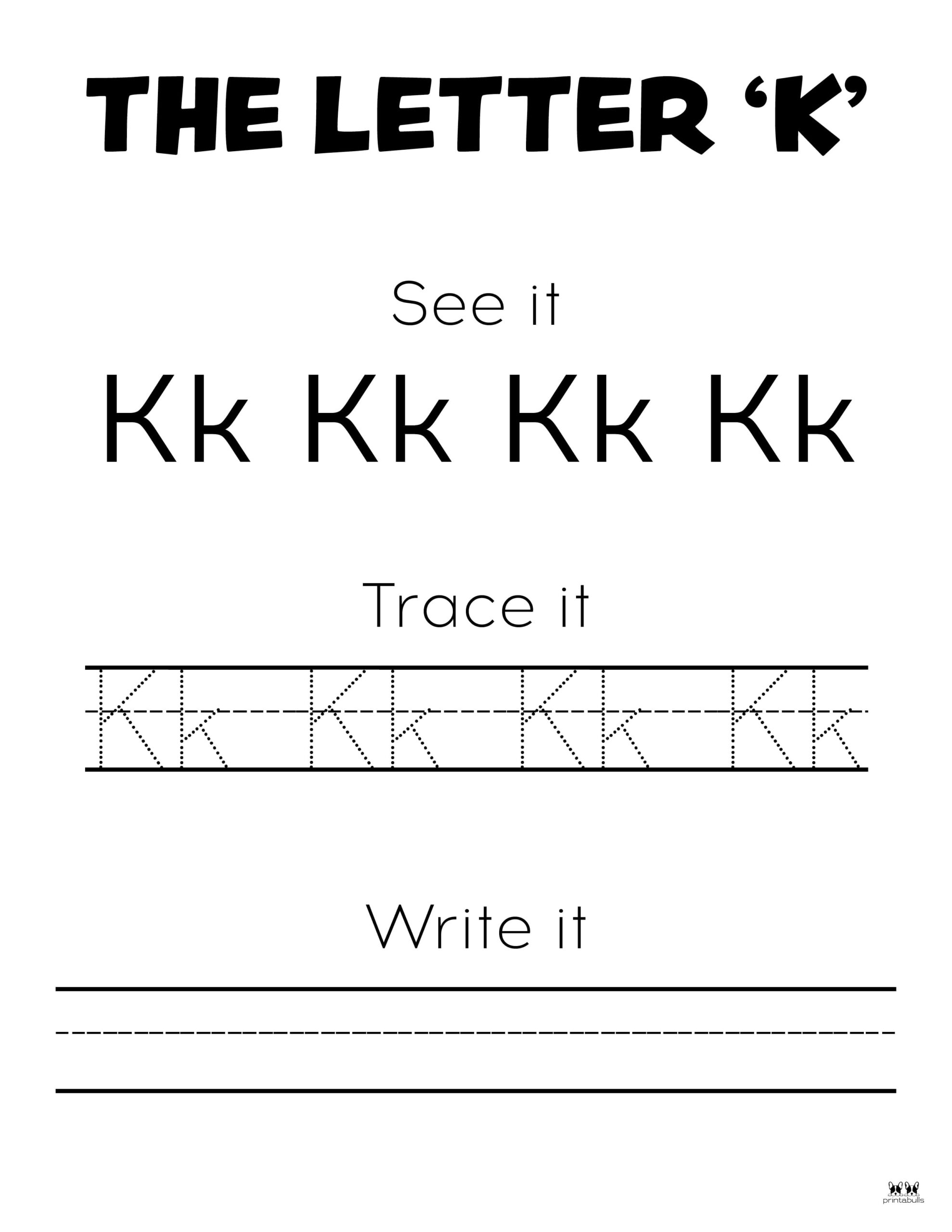Letter K Worksheets 50 FREE Printables Printabulls Letter K Worksheets 50 FREE Printables Printabulls