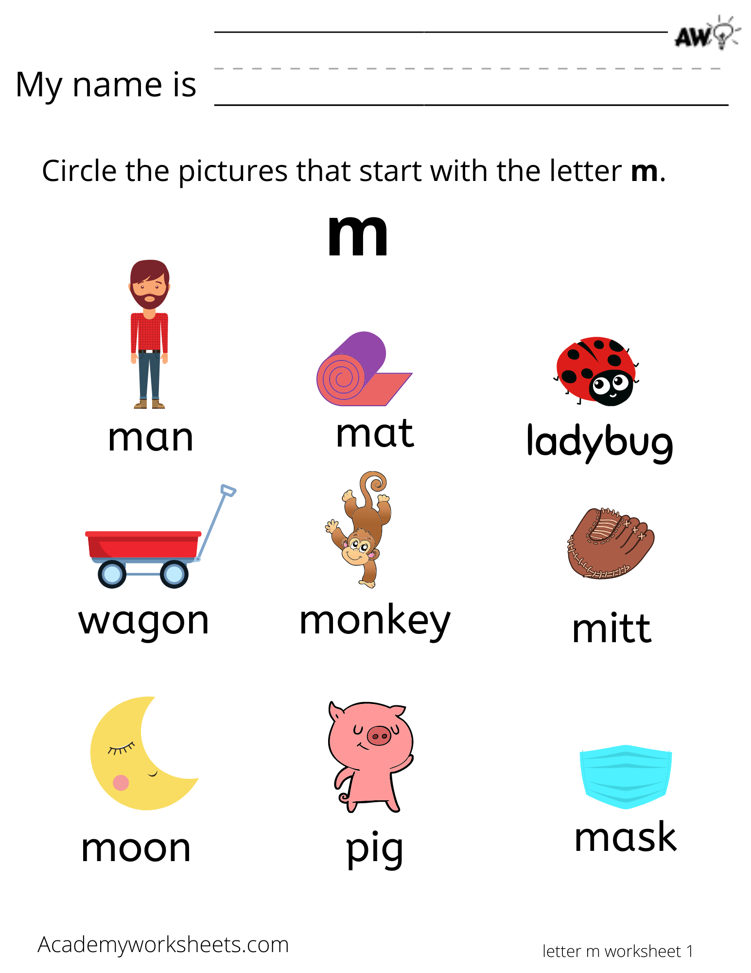 Letter M Worksheets Archives Academy Worksheets