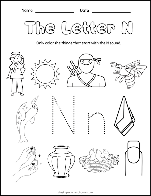 Letter N Preschool Worksheets Trace Cut And Paste Letter N Worksheet Letter N Preschool Worksheets Trace Cut And Paste Letter N Worksheet