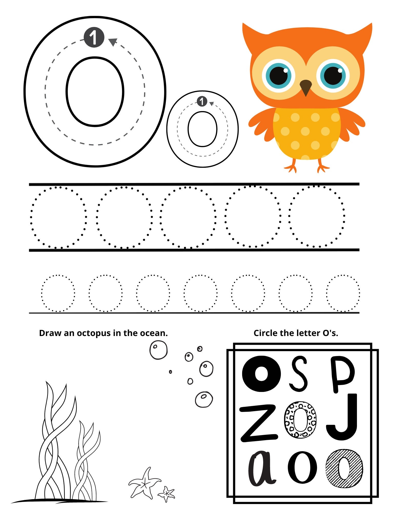 Letter O Worksheet Preschool Letter O Worksheet Preschool