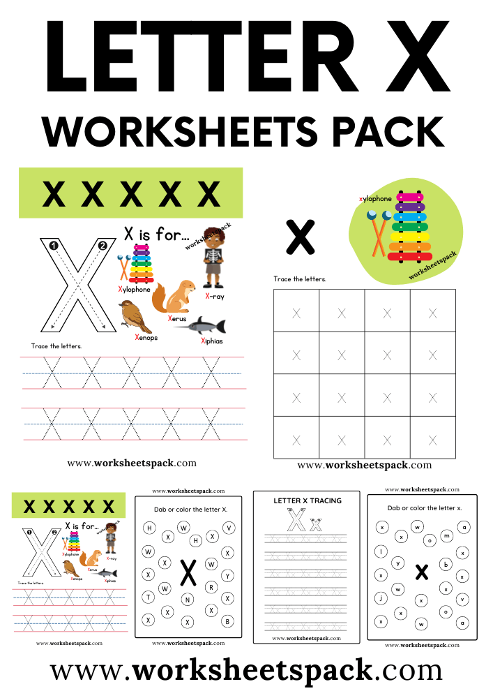 Letter X Worksheets FREE Letter X Worksheets For Preschool The