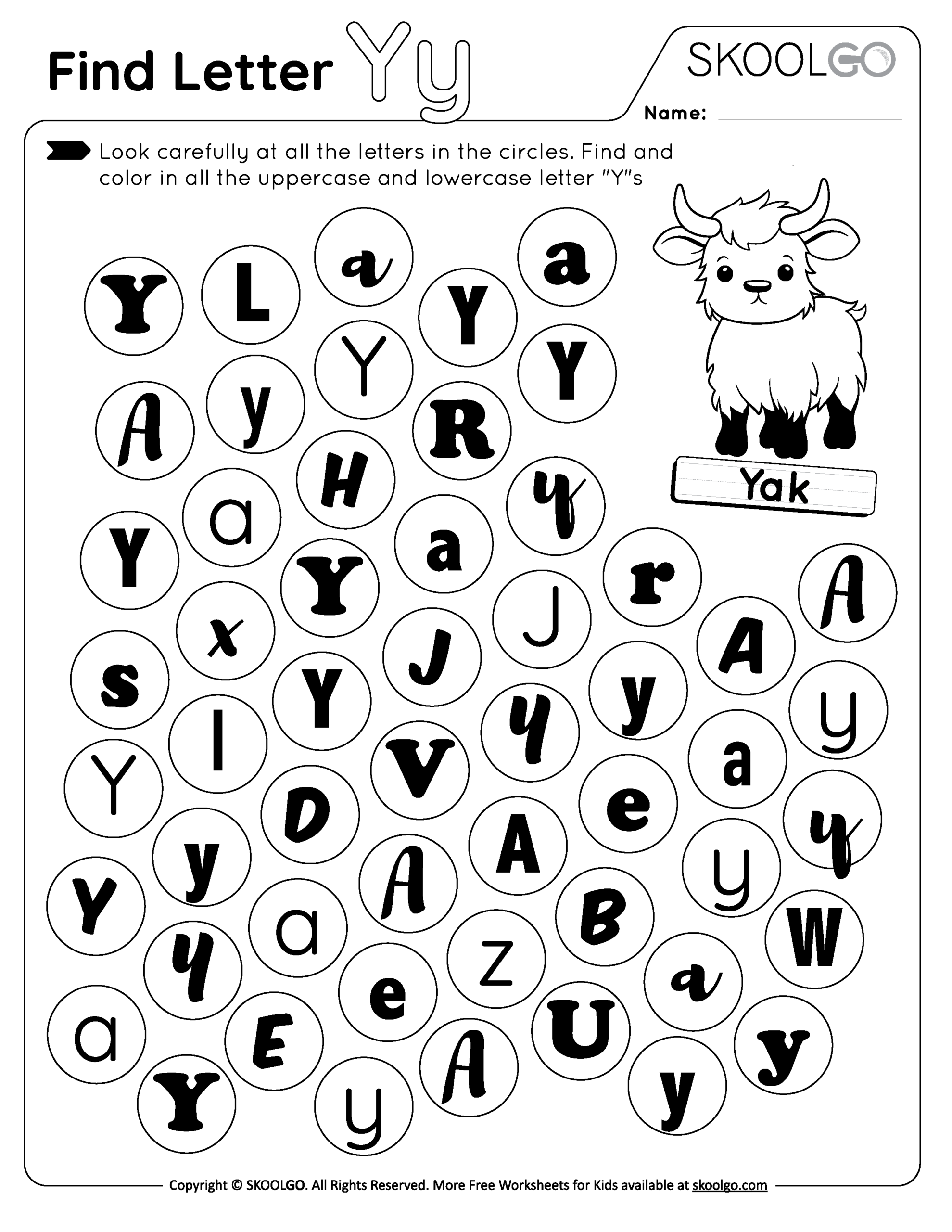 Letter Yy Worksheets Letter Yy Worksheets
