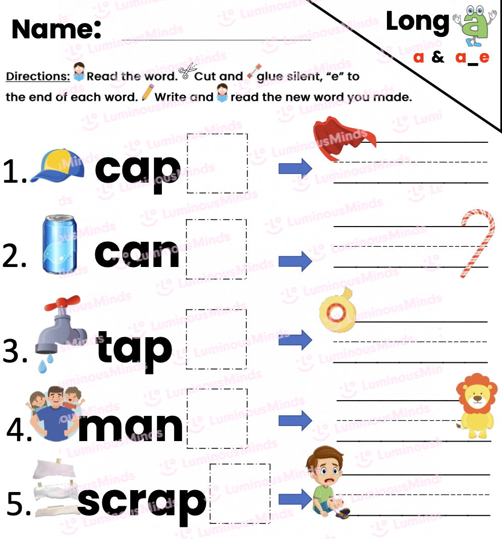 Long A Worksheet Vowel Sounds Teaching Resources 817 840